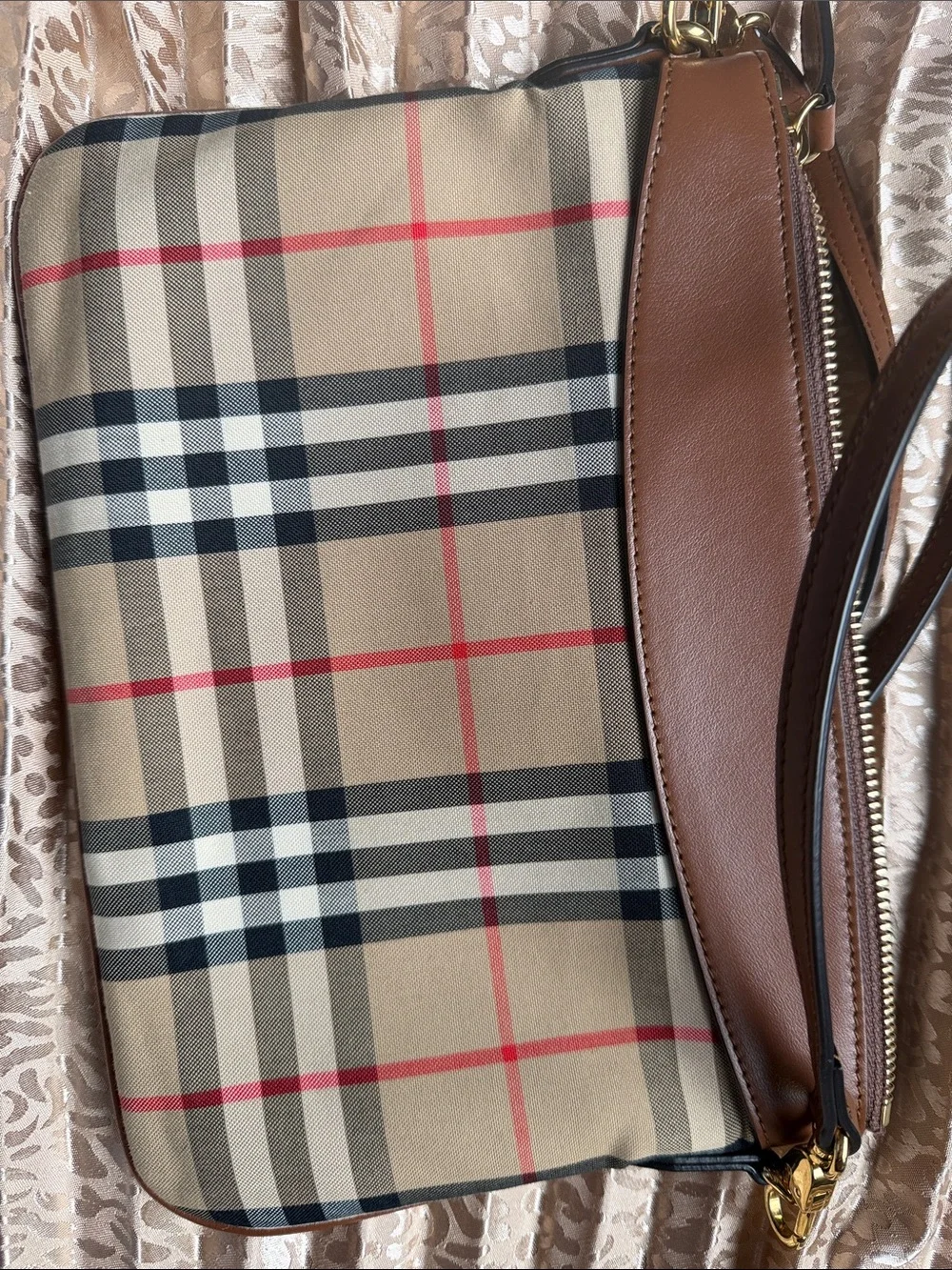 Burberry Checkered Clutch/Crossbody Bag